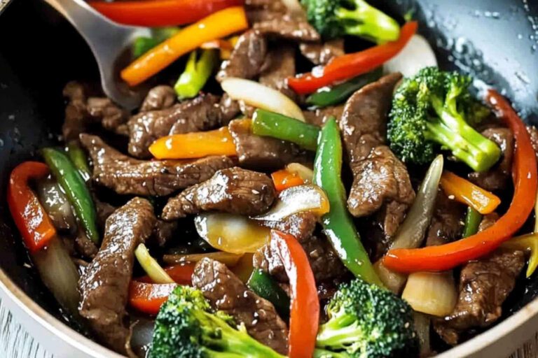 Deliciosa carne salteada al estilo chino fácil