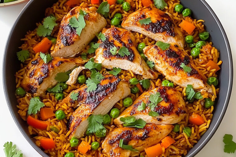 Deliciosa receta de pollo peri-peri y arroz