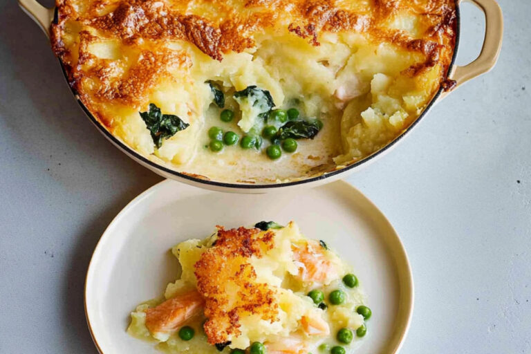 Deliciosa tarta de pescado congelado al horno