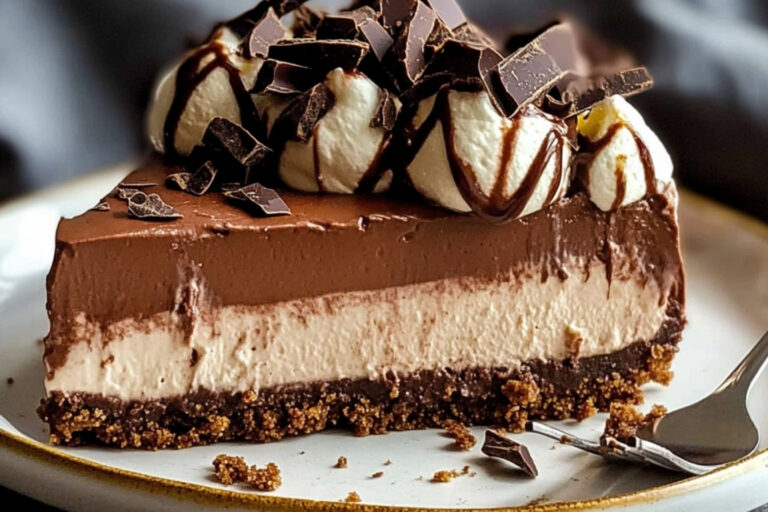 Deliciosa tarta de queso Nutella sin hornear