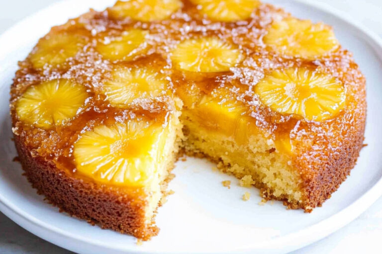 Deliciosa torta de piña al revés perfecta