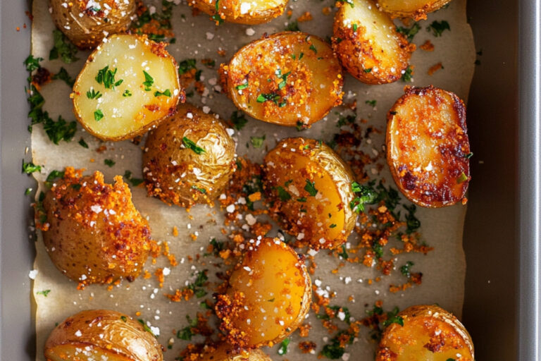 Deliciosas Papas Asadas con Parmesano Crujiente