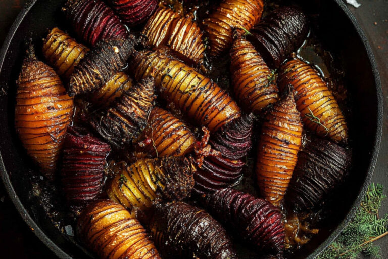 Deliciosas Verduras Hasselback al Horno