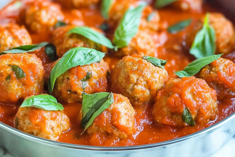 Deliciosas albóndigas de pavo en salsa ligera
