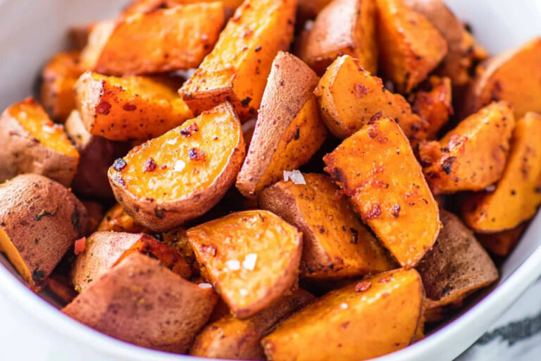 Deliciosas batatas asadas con aceite de coco