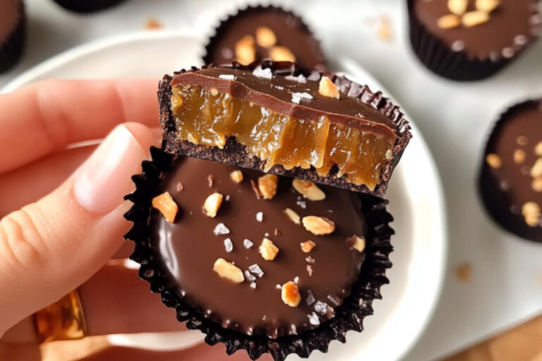 Deliciosas copas de chocolate y caramelo saludable