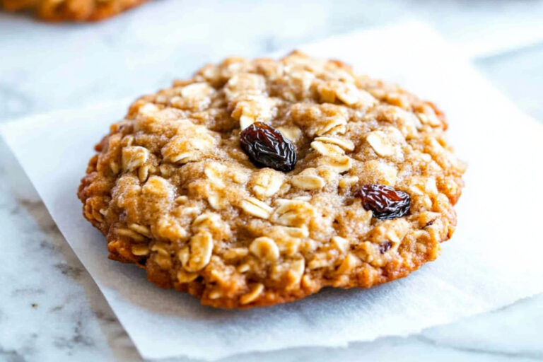 Deliciosas galletas de avena con pasas suaves