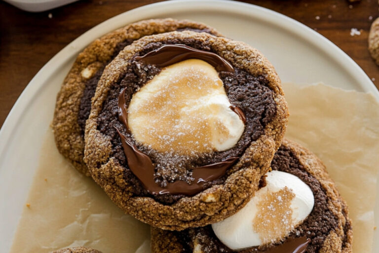 Deliciosas galletas de brownie y s’mores