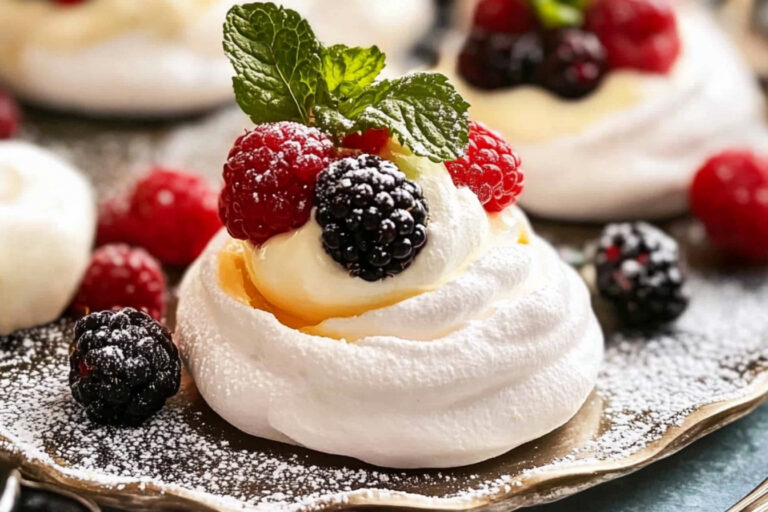 Deliciosas mini pavlovas para sorprender a todos
