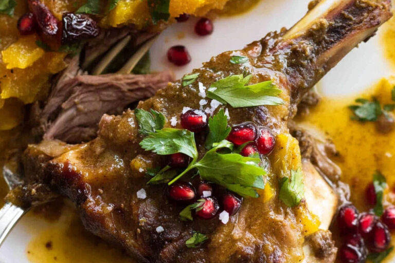 Deliciosas patas de cordero al estilo persa