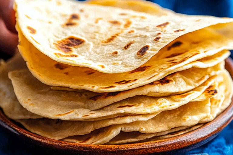 Deliciosas tortillas de harina hechas en casa