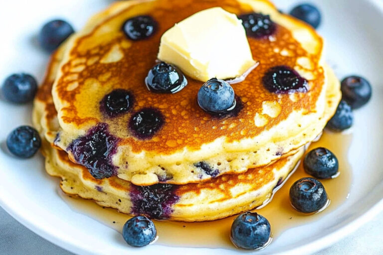 Deliciosas tortitas de arándano para disfrutar