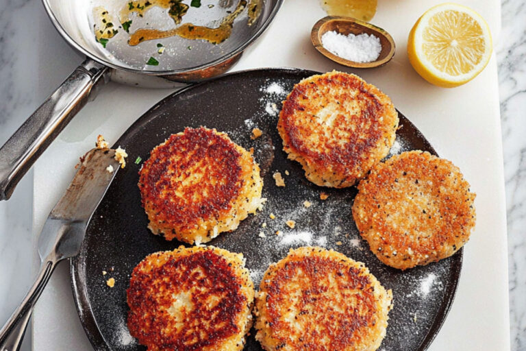 ¡Deliciosas tortitas de pescado en un abrir y cerrar de ojos!