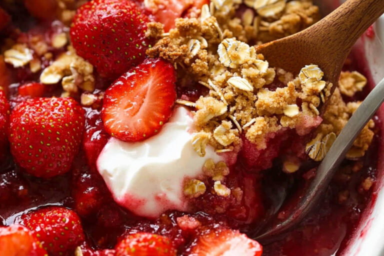 Delicioso Crumble de Fresas para Disfrutar