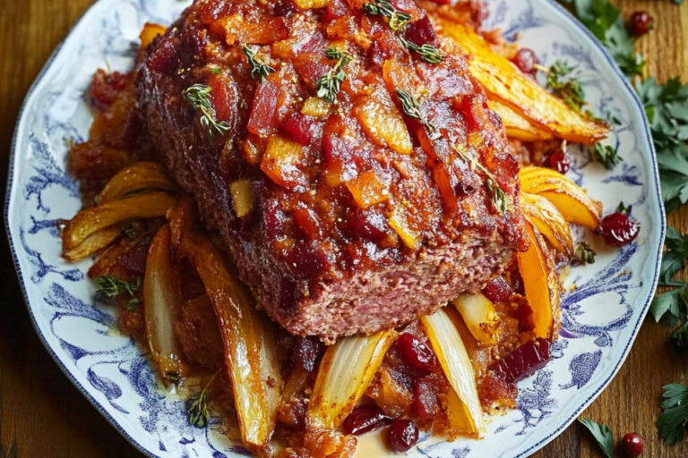 Delicioso Pastel de Carne Festivo para Compartir