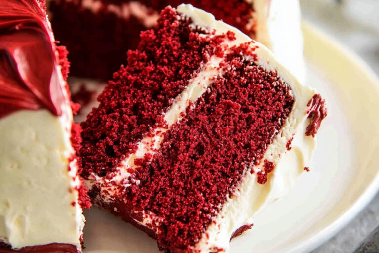 Delicioso Pastel de Terciopelo Rojo Casero