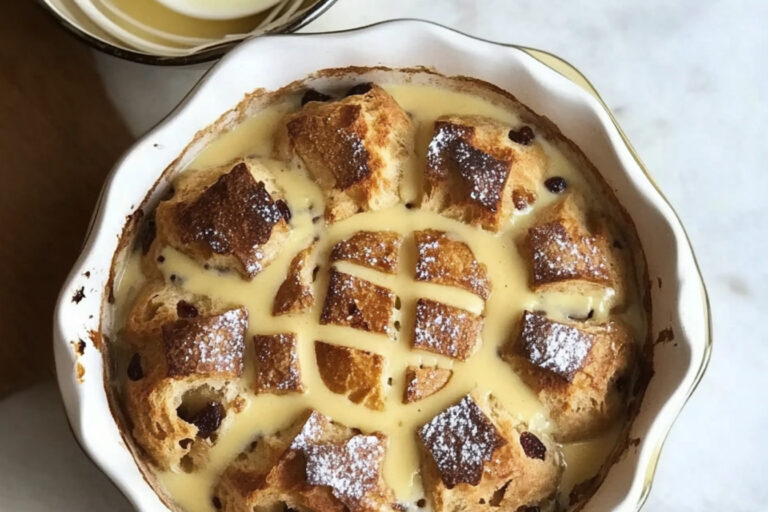 “Delicioso Pudín de Cruces Calientes y Crema”