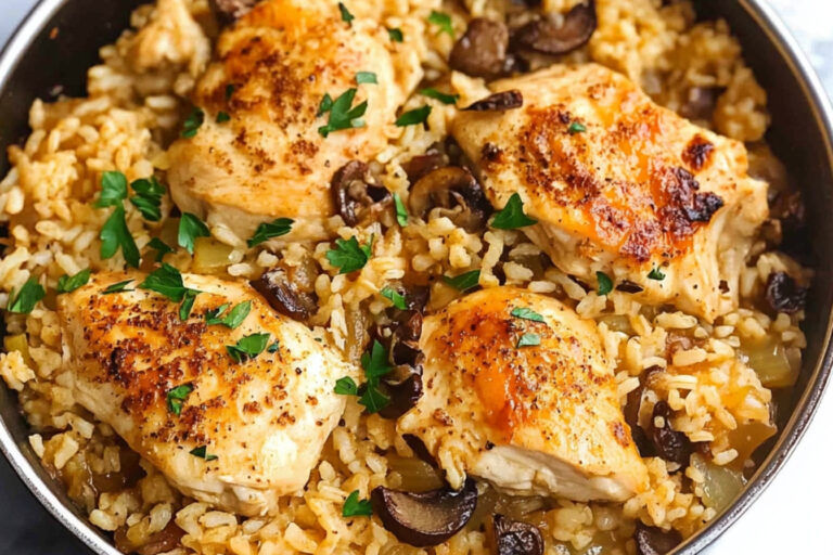 Delicioso arroz con pollo en minutos