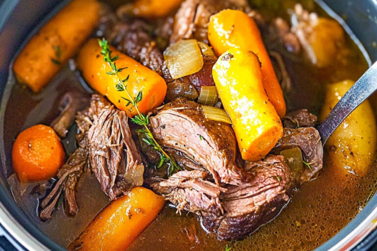 Delicioso asado en olla a presión en minutos