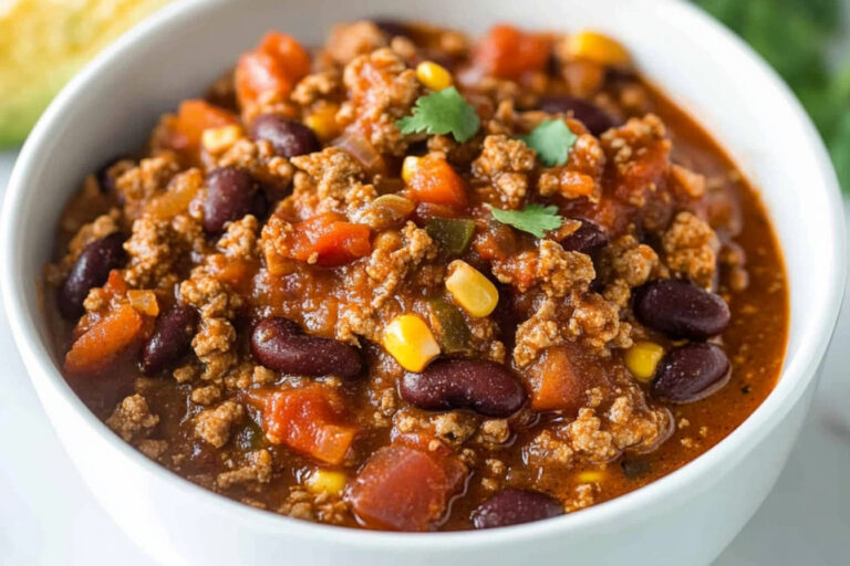 Delicioso chili de pavo para sorprender a todos