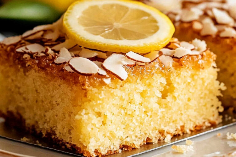 Delicioso pastel de limón y coco fácil