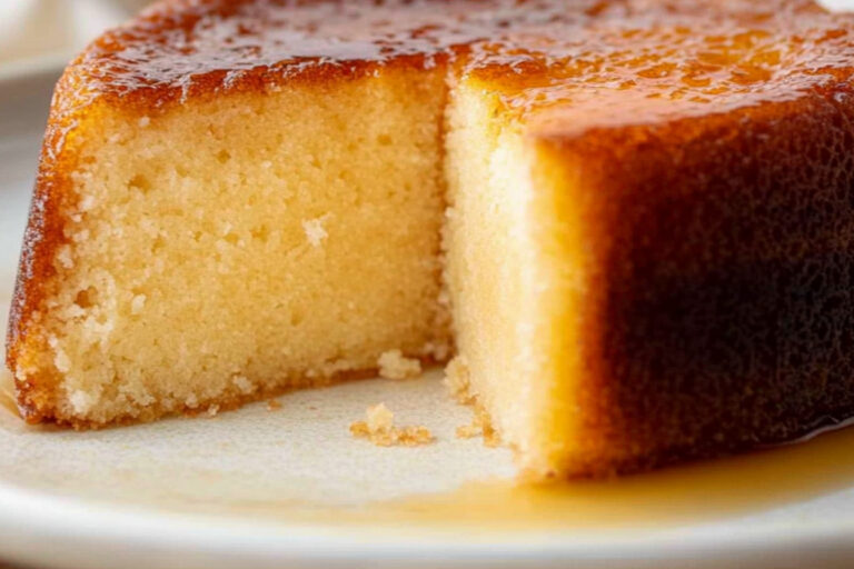Delicioso pastel de sémola fácil y rápido