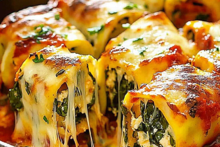 Delicioso rotolo de espinacas y ricota al horno