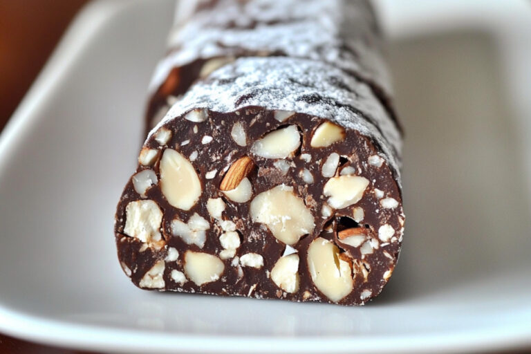 Delicioso salami de chocolate, ¡preparación fácil!