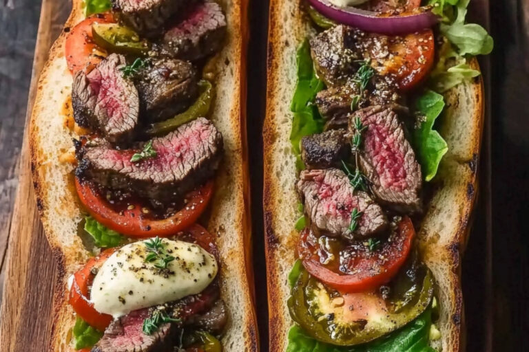 Delicioso sándwich de carne para saborear hoy