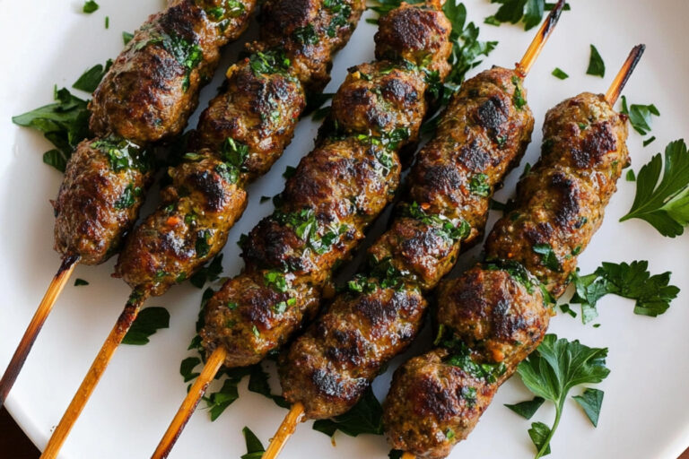 Deliciosos Kefta Kabobs al Estilo Marroquí