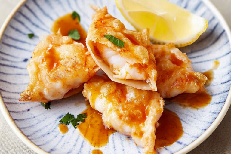 Deliciosos Paquetes Crujientes de Langostinos