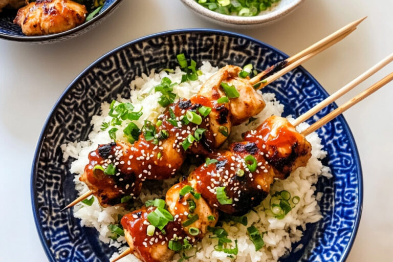 Deliciosos Pinchos de Pollo Bang Bang