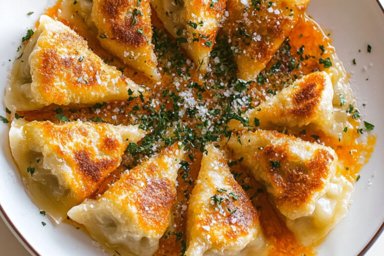 Deliciosos dumplings crujientes de queso para disfrutar