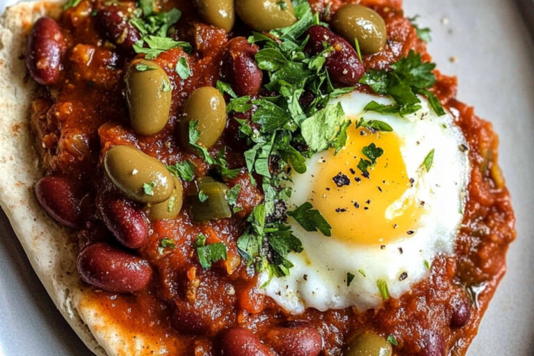 Deliciosos frijoles rojos con tomate y pimentón