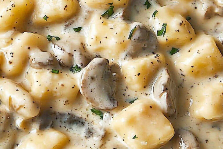 Deliciosos gnocchis de ricotta en salsa cremosa