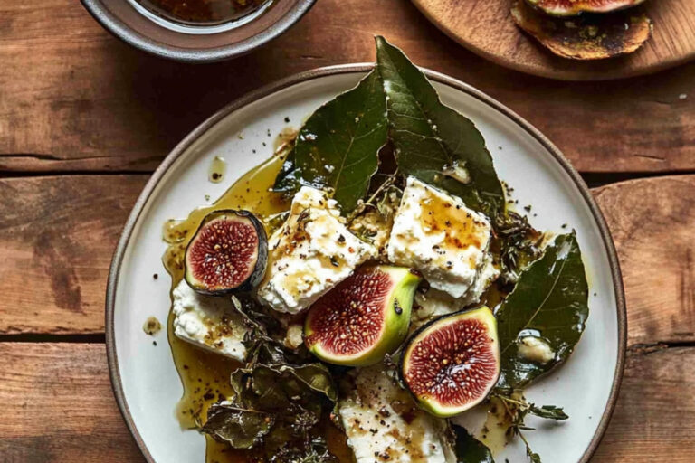 Deliciosos higos con feta al horno