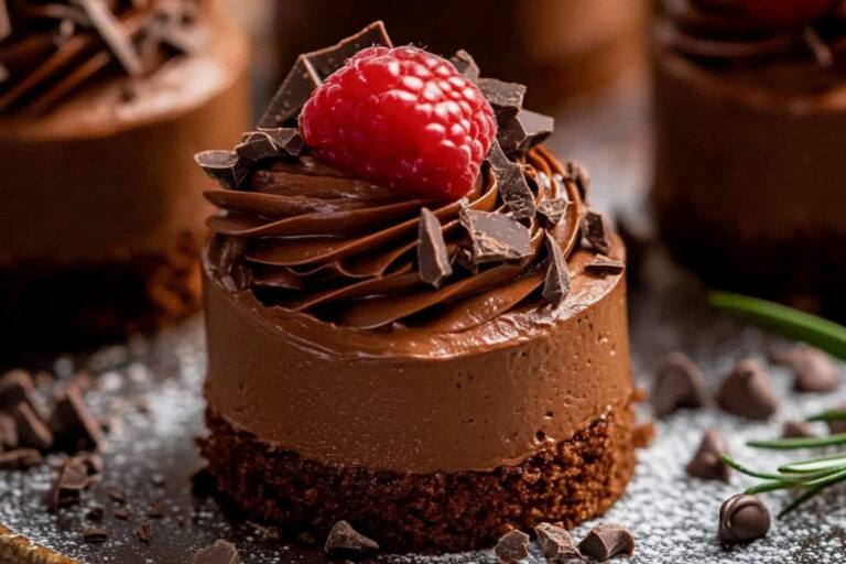 Deliciosos mini pasteles de chocolate irresistibles