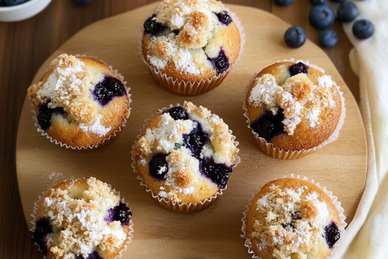 Deliciosos muffins de arándano para disfrutar hoy