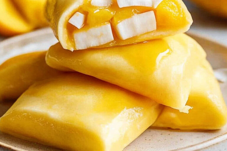 Deliciosos panqueques de mango para disfrutar hoy
