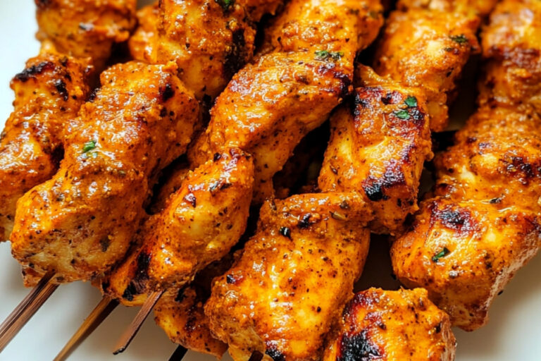 Deliciosos pinchos de pollo tandoori en casa