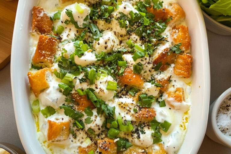 Dip de ensalada César irresistible y fácil de preparar
