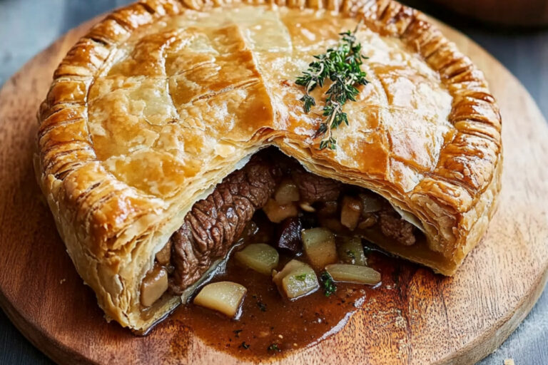 Empanada de carne y queso stilton deliciosa