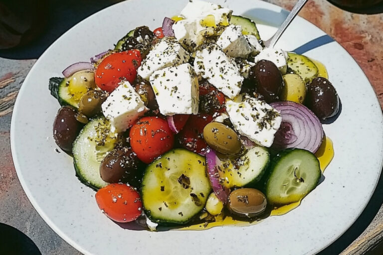 Ensalada Griega Santorini: Frescura y Sabor Auténtico