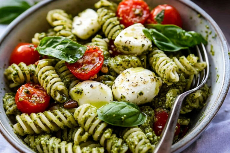 Ensalada de Pasta con Pesto Deliciosa y Refrescante