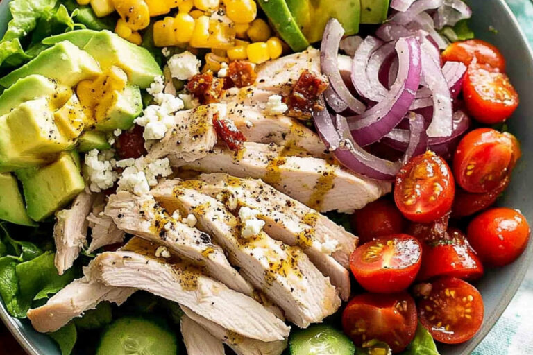 Ensalada de Pollo Rápida y Sabrosa