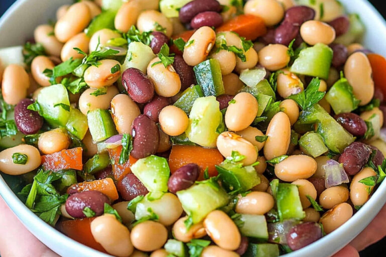Ensalada de frijoles fácil y deliciosa