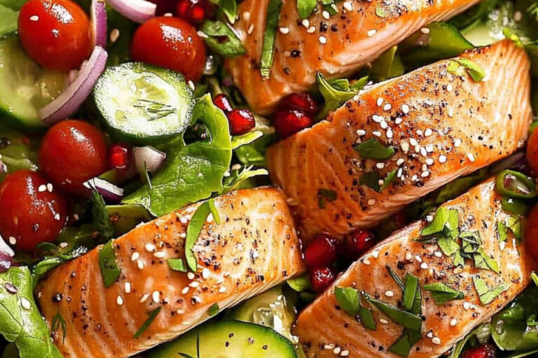 Ensalada de salmón: fresca y deliciosa opción saludable