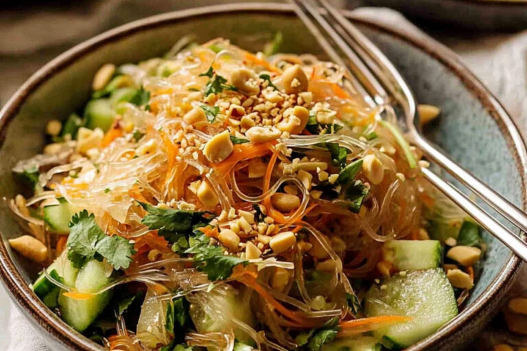 Ensalada refrescante de fideos de cristal