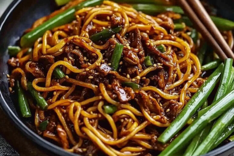Fideos picantes con cerdo Sichuan