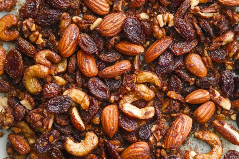 Frutos secos caramelizados con especias irresistibles